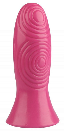 Розовая анальная втулка с рельефом Сумерки богов 1017-26 BX DD (17 см)