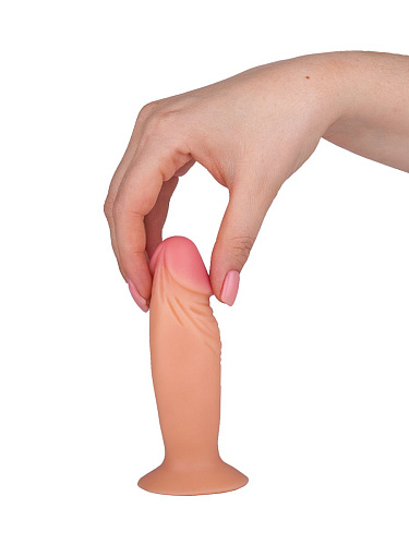 Телесный анальный фаллоимитатор ToyFa 582006 (10 см)