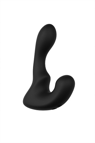 Стимулятор простаты с подсветкой и 9 режимами вибрации чёрного цвета S-HANDE Landys SHD-041
