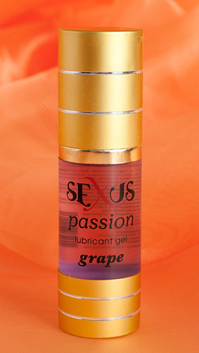 Увлажняющая гель-смазка с ароматом винограда Sexus Passion Grape 817034