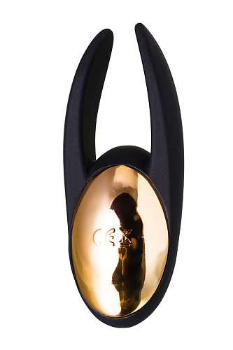 Чёрно-золотой клиторальный вибромассажёр WANAME Wave 482002