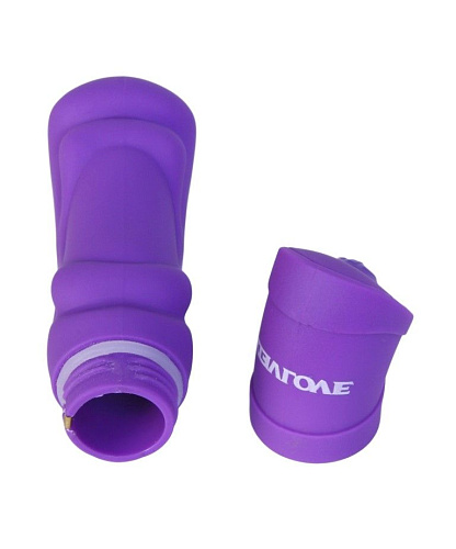 Фиолетовый вибратор с объёмным рельефом Evolved EN-BB-1586-2 (7,5 см)