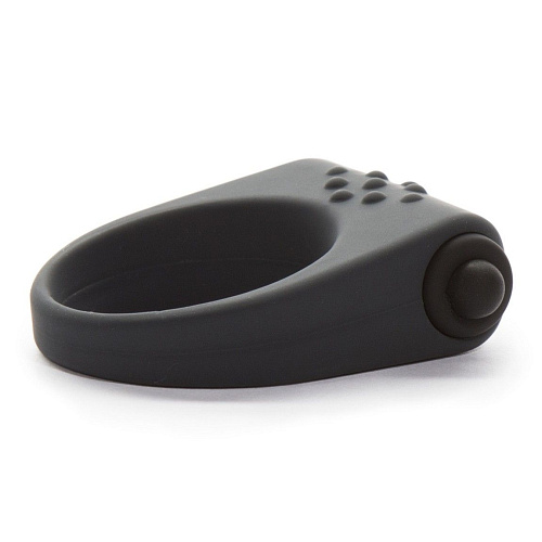 Серое эрекционное виброкольцо Fifty Shades of Grey Secret Weapon FS-59952