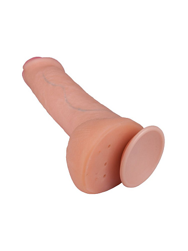 Телесный фаллоимитатор на присоске LOVETOY (А-Полимер) F LINE 582703 (22 см)