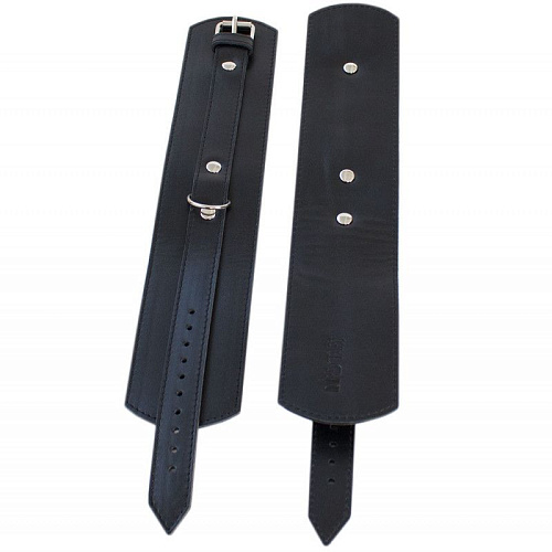 Чёрные кожаные оковы на ноги James Leg RestArt RA-606