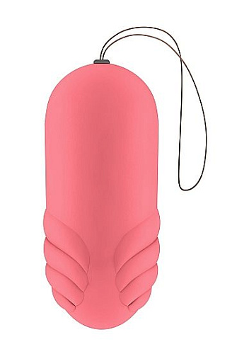 Розовое виброяйцо с пультом ДУ Shots Media BV Angel Egg MJU006PNK