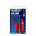 Красная вибровтулка Dream Toys MENZSTUFF ASS CORK SMALL  20910