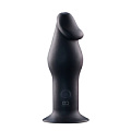 Чёрный анальный вибромассажёр NMC 5INCH RECHARGEABLE BUTTPLUG 111792 (12,7 см)