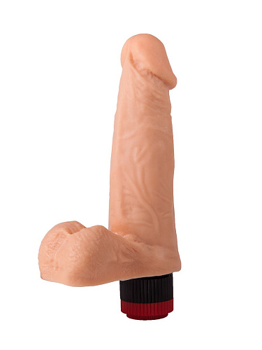 Реалистичный вибромассажёр телесного цвета из геля LOVETOY (А-Полимер) 111600 (16,5 см)