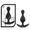 Чёрная фигурная анальная пробка Blush Novelties Luxe Explore BL-10485 (11,4 см)