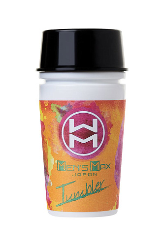 Мастурбатор-стаканчик белого цвета Men sMax Tumbler Splash MM-25