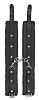 Чёрные поножи Shots Media BV Plush Leather Ankle Cuffs OU268BLK