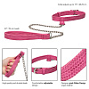 Розовый ошейник с поводком California Exotic Novelties Tickle Me Pink Collar With Leash SE-2730-20-2