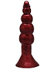 Бордовая анальная ёлочка Eroticon 30160 (17 см)