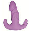 Тройной фиолетовый вибратор из силикона MyWorld - DIVA 902142