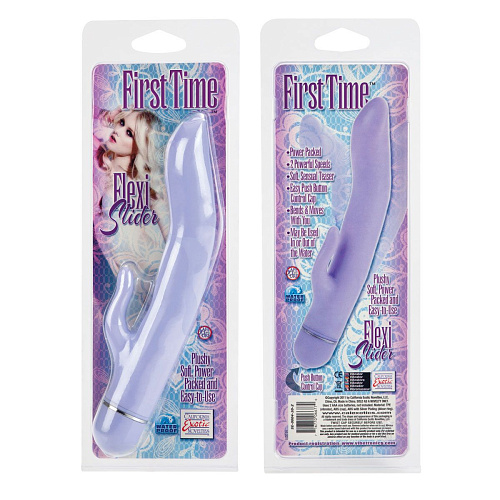 Фиолетовый вибратор California Exotic Novelties Flexi Slider SE-0004-30-2 (21 см)