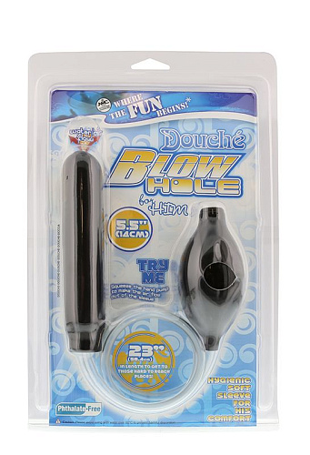 Чёрный анальный душ NMC BLOW HOLE 111424