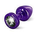 Фиолетовая пробка с чёрным кристаллом DIOGOL ANNI round Purple T1 Black Diamond 9020060078 (6 см)
