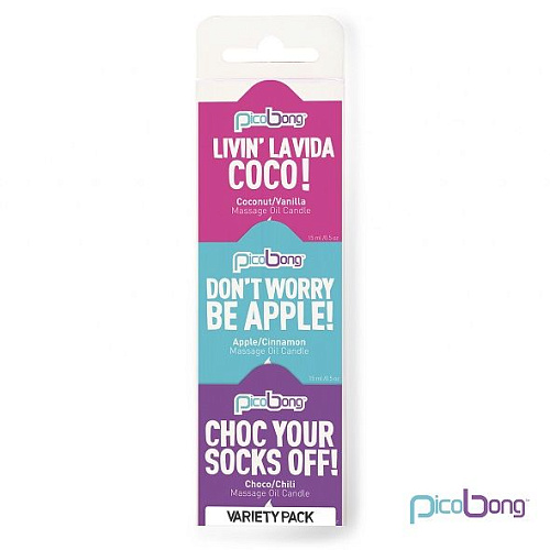 Набор из 3 массажных свечей PicoBong Variety PB7052