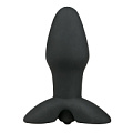 Чёрная анальная пробка с вибрацией EDC Wholesale Dark Joy ET184BLK (10,5 см)