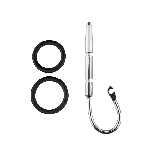 Серебристый уретральный стимулятор EDC Wholesale Sinner Prince SIN030