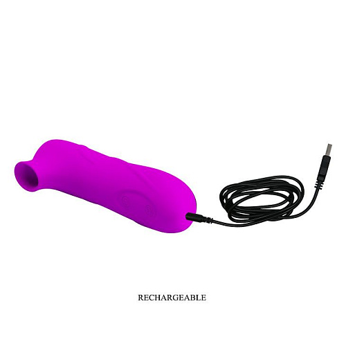 Вакуумный стимулятор лилового цвета для клитора Baile Magic Flute MC27