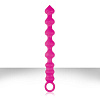Розовая анальная цепочка из силикона NS Novelties PERLES D AMOUR NSN-0530-14 (22 см)