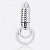 Прозрачное эрекционное кольцо с вибрацией Screaming O DOUBLE O 8 CLEAR DBL08-C-101