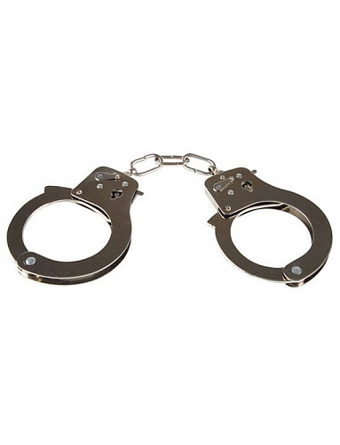 Металлические наручники с ключами Eroticon 30242