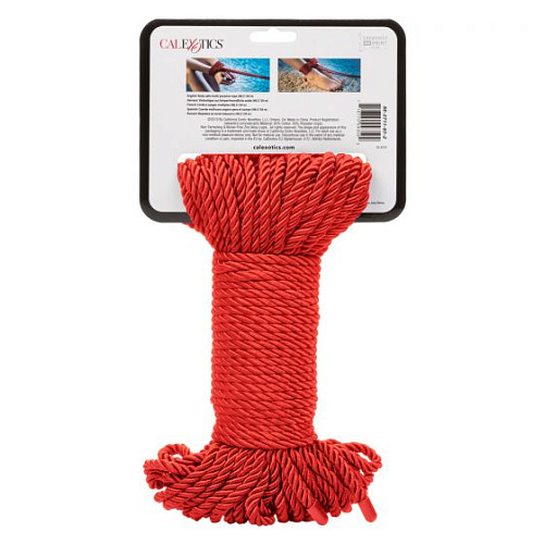 Красная веревка для связывания California Exotic Novelties BDSM Rope SE-2711-97-2