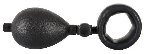 Кольцо для пениса  чёрного цвета с подкачкой Orion 0522244