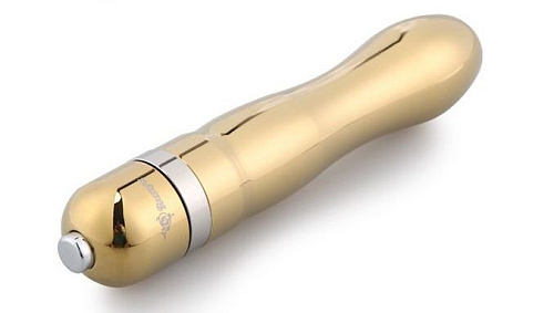 Классический золотистый вибратор Bior toys Notabu NTU-80426 (12 см)