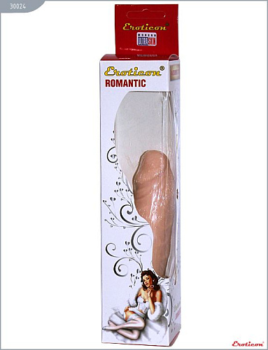 Телесный фаллоимитатор из реалистичного материала ультраскин Eroticon 30024 (17 см)
