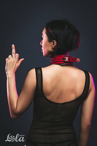 Бордовый ошейник Lola toys Eccentric 1092-01lola