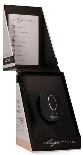 Чёрный клиторальный стимулятор Shots Media BV Precious ELE010BLK (6,4 см)