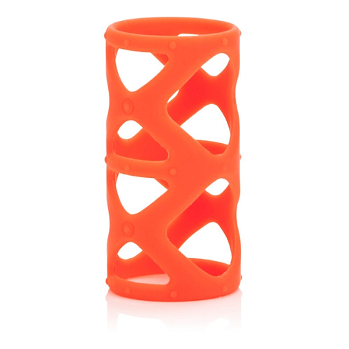 Набор оранжевых насадок на пенис California Exotic Novelties Posh Silicone Lovers Cages SE-1369-40-3
