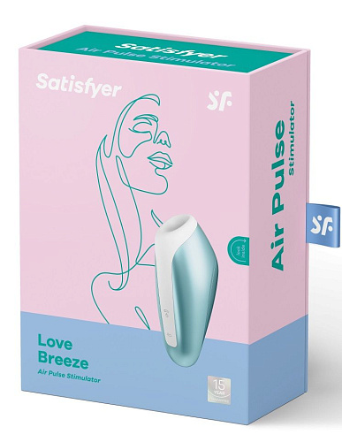 Голубой вакуумный массажёр Satisfyer Love Breeze J2018-127-1