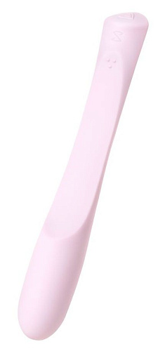 Нежно-розовый гибкий водонепроницаемый вибратор Sirens Venus S-1 (22 см)