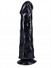Чёрный фаллоимитатор-реалистик на присоске Сумерки богов №27 351-27 BX DD (19,5 см)