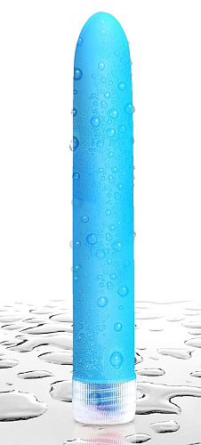 Неоново-голубой вибратор Pipedream Neon Luv Touch Vibe PD1140-14 (17 см)