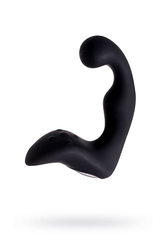 Чёрный изогнутый вибростимулятор простаты Erotist 541310