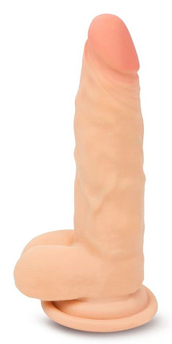 Телесный реалистичный фаллоимитатор с присоской Пикантные штучки DPO2082 (18 см)