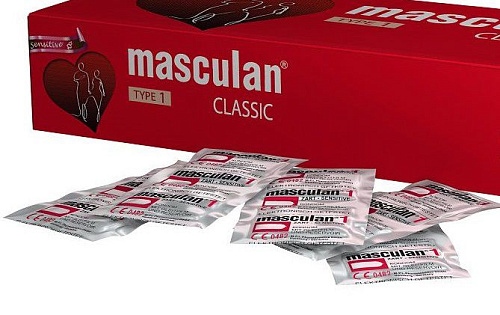 Розовый презерватив Masculan Classic 1 Sensitive №150 (1 шт)