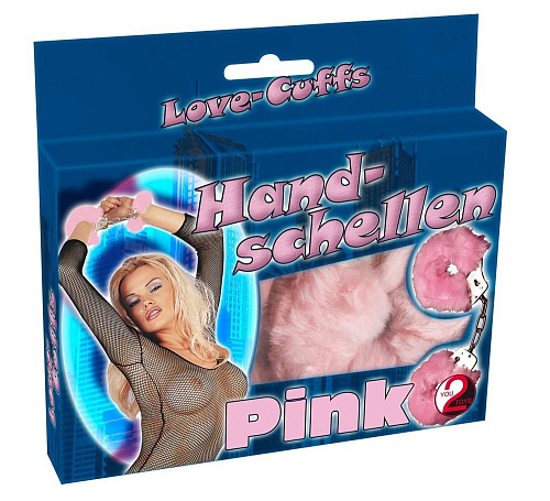 Розовые меховые наручники Orion Love Cuffs Rose 05254210000
