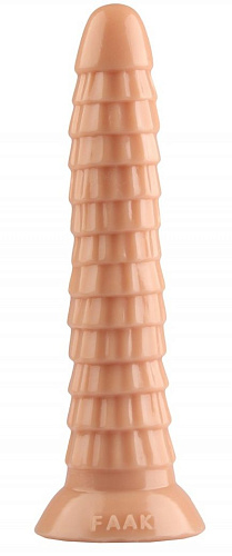 Телесный рельефный фантазийный фаллоимитатор Сумерки богов 1016-63 BX DD