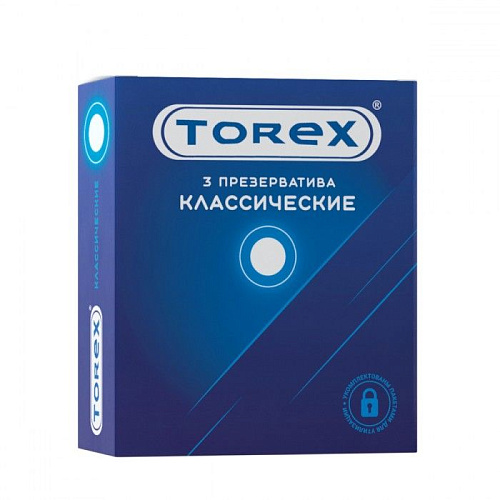 Гладкие презервативы Torex «Классические» 2290 (3 шт)