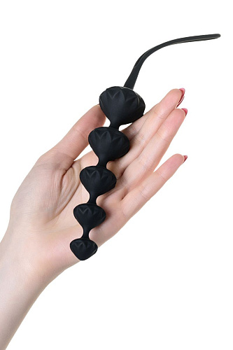 Набор из 2 чёрных анальных цепочек Satisfyer Beads J01756 Black Set