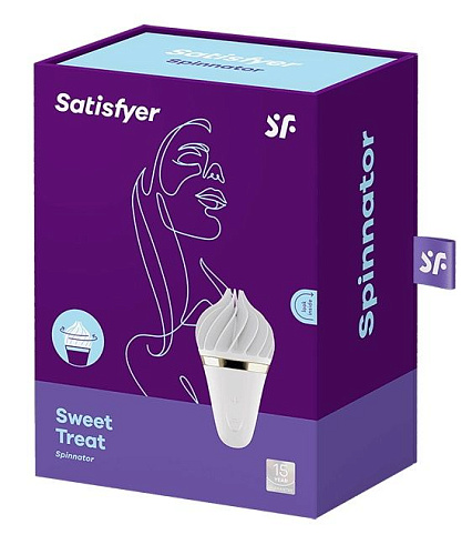 Белый вибратор-спиннер Satisfyer Layons Sweet Temptation EE73-584-0719