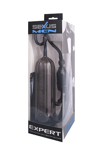 Помпа-массажёр с удобным рычагом для откачки воздуха, дымчатая Sexus 709013