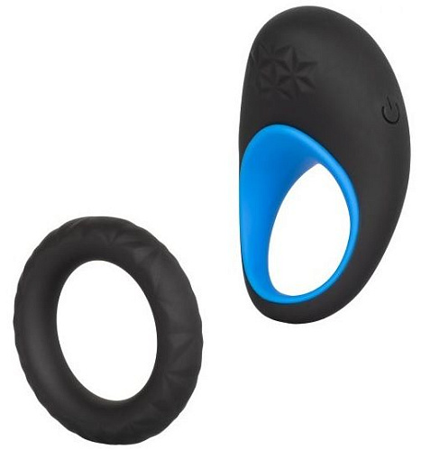 Набор из двух чёрных эрекционных колец California Exotic Novelties Link Up Max SE-1350-05-3